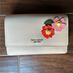 Kate Spade "petal safiano leather" crossbody